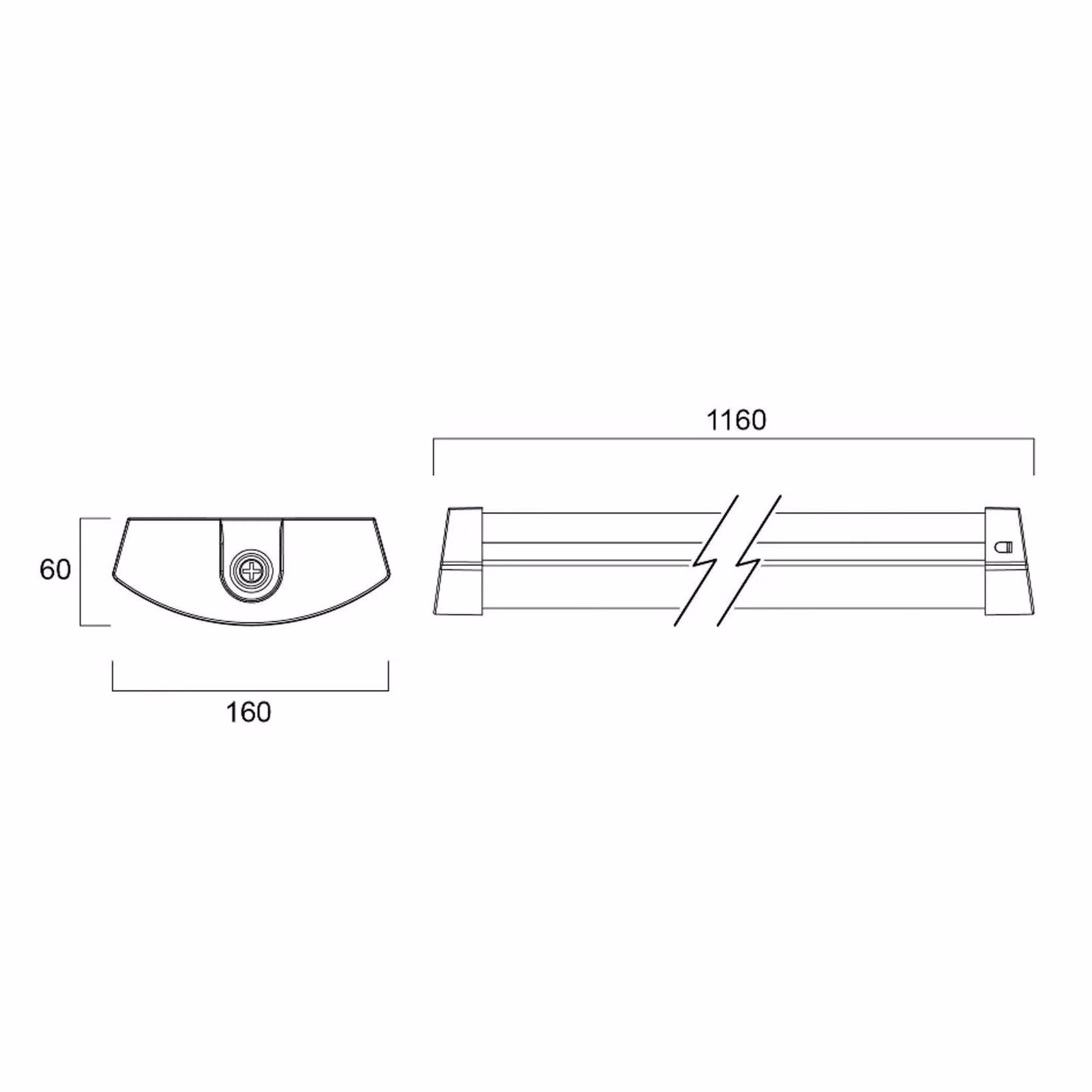 Sylvania plafoniera LED Deltawing, 116 cm, IP44, 840 Deltawing, Bianco / Opale, Studio / Ufficio, Metallo