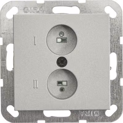 Gira 040226 Presa per altoparlanti stereo Sistema 55 Colore alluminio