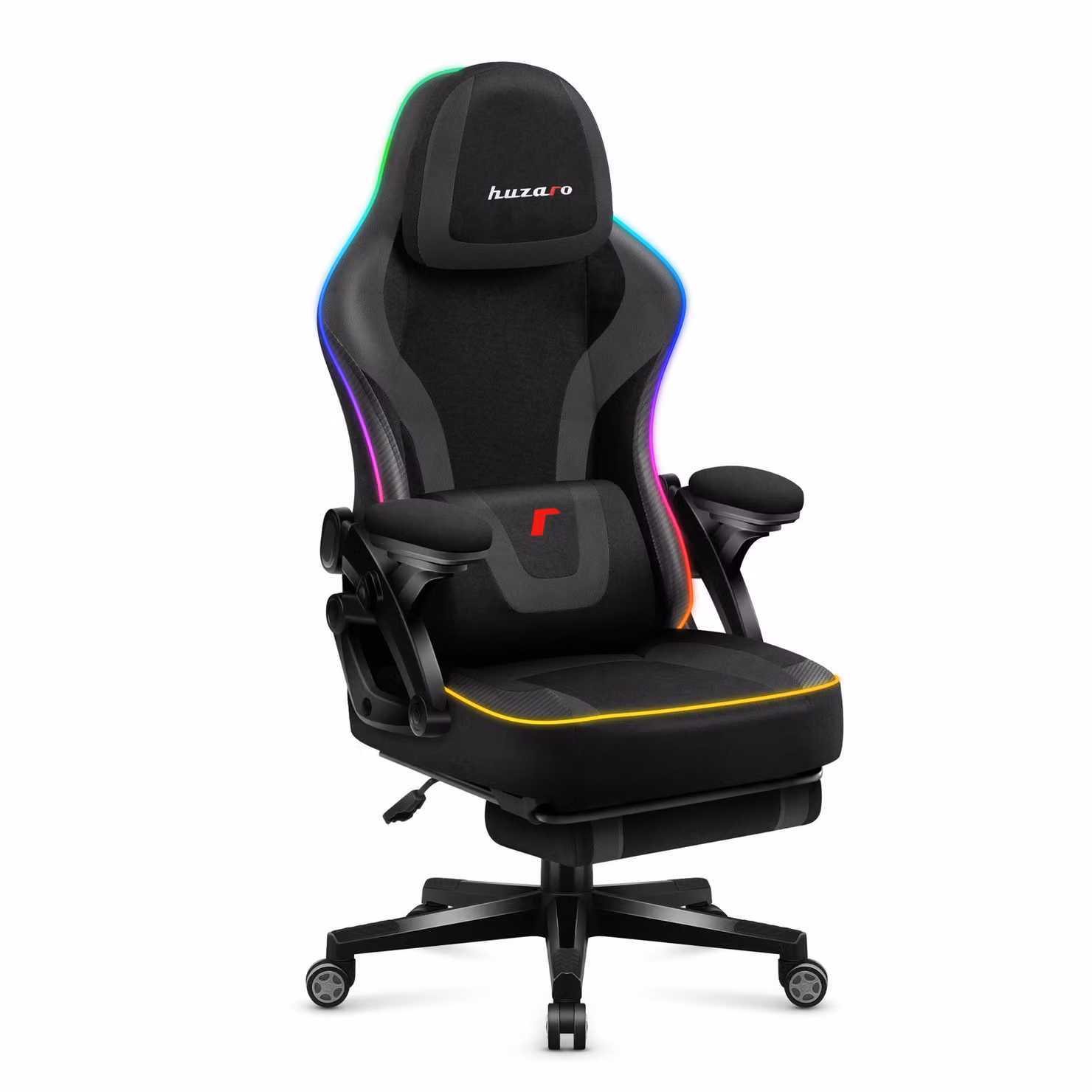 Sedia girevole per computer da gioco Huzaro RGB Smart