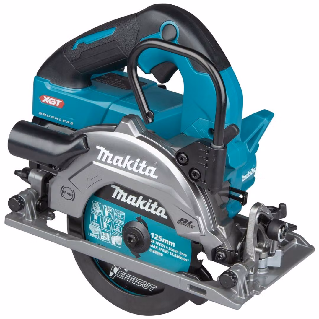 Sega circolare a batteria Makita HS014GZ, 40 V, con accessori inclusi, confezione in cartone