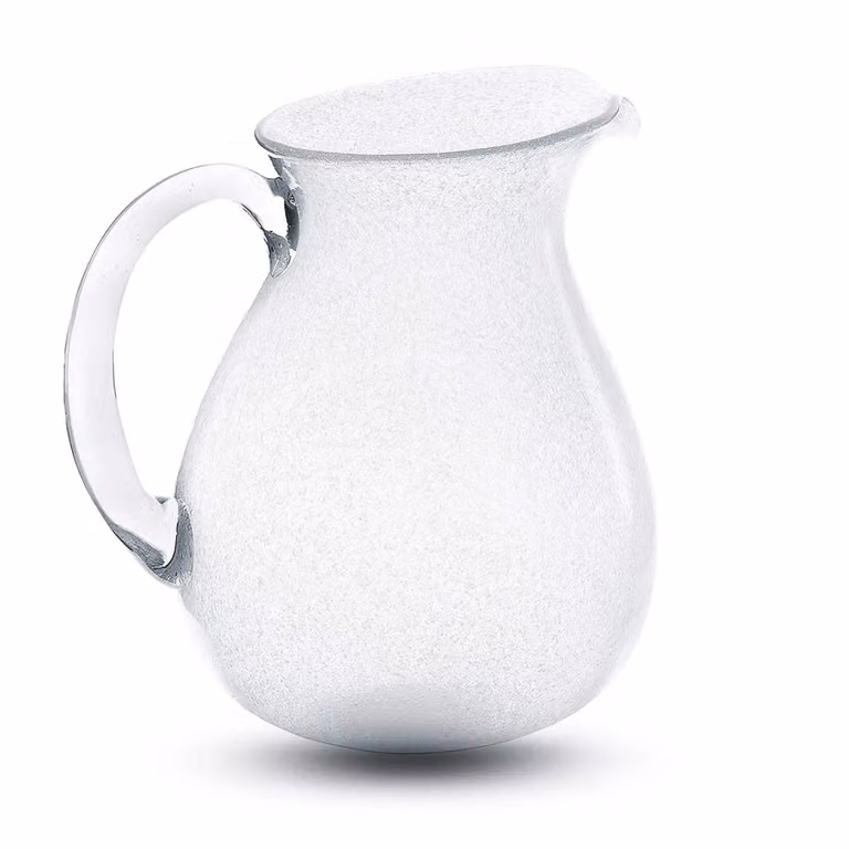 Caraffa da tavola Memento Glass in vetro, Bianco Trasparente