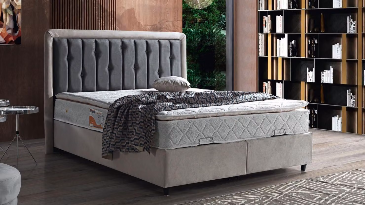 Bett Design Doppelbett Luxus Betten Polster Schlafzimmer Möbel 180x200