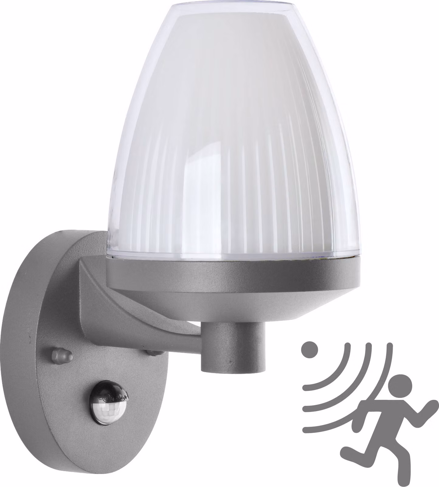 Applique da esterno Applique da esterno E27 con rilevatore di movimento antracite IP44 illuminazione sensore da giardino applique moderna in alluminio RD1901A1
