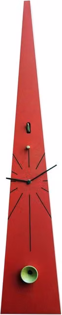 Orologio a Cucù da Parete 17,5x90x12 cm Pirondini Italia QQ Tall 502 Rosso