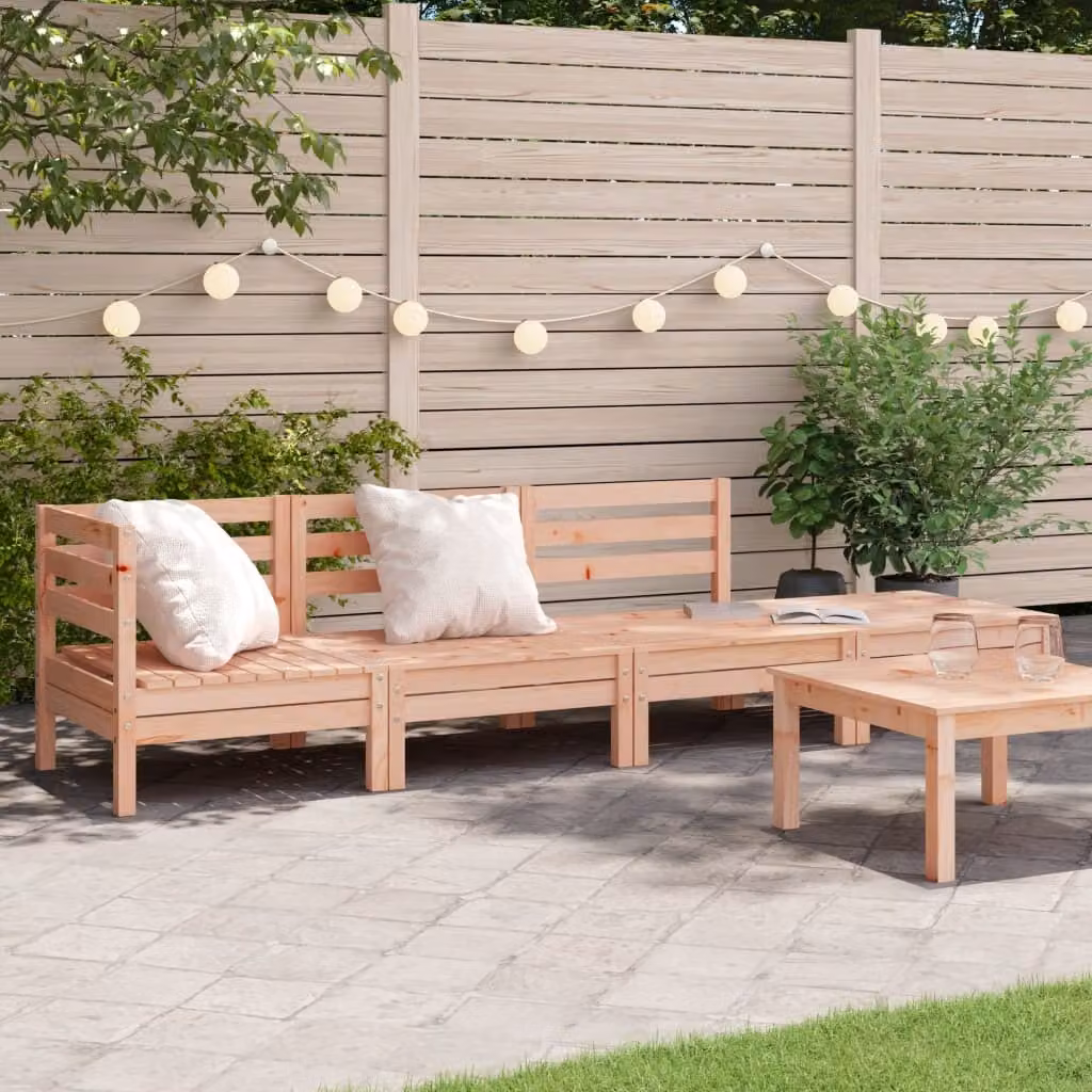 Maison Exclusive - Divano da giardino a 4 posti, in legno massello di douglasia