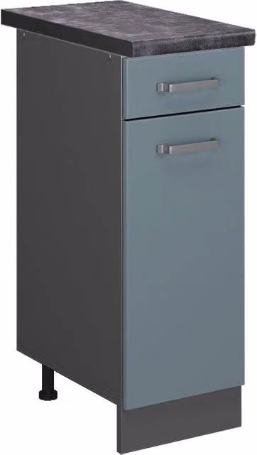 Mobiletto base per cucina Vicco R-Line Grigio-blu/Antracite L: 30 cm, H: 81,6 cm, P: 60 cm