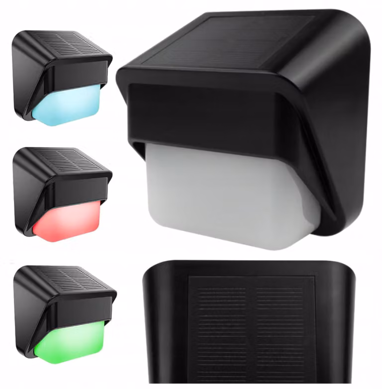 Applique da esterno a energia solare RGB + luce bianca neutra Ecolight EC20739