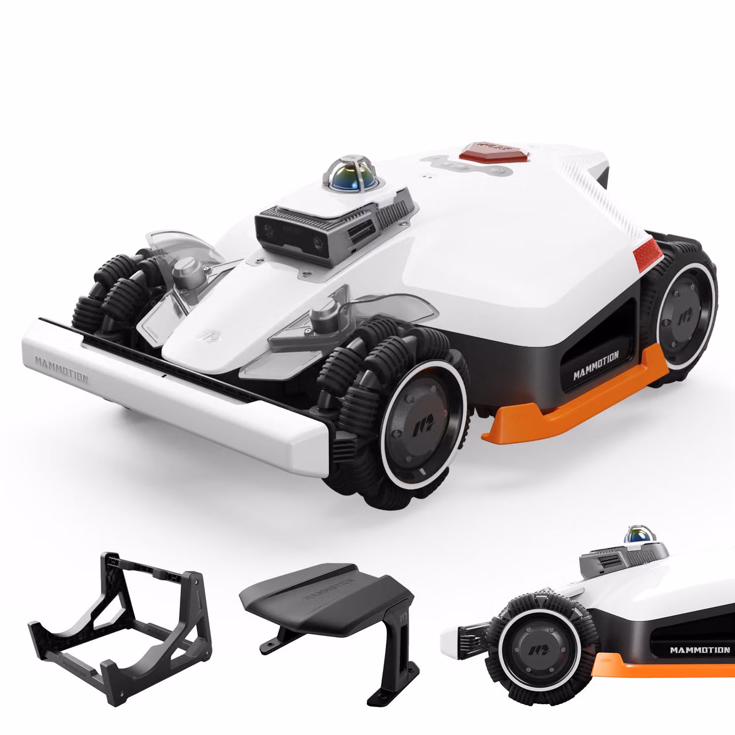 Robot tagliaerba Mammotion LUBA 3 AWD 3000 con garage e stazione di lavaggio, fino a 3000 m², trazione integrale, pendenza 80%, mappatura automatica