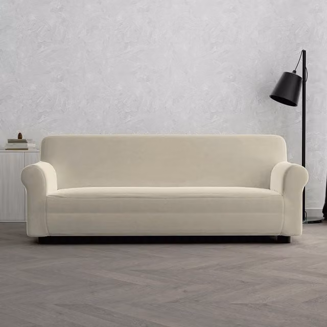 Copridivano elasticizzato 3 posti Dahlia Datex panna