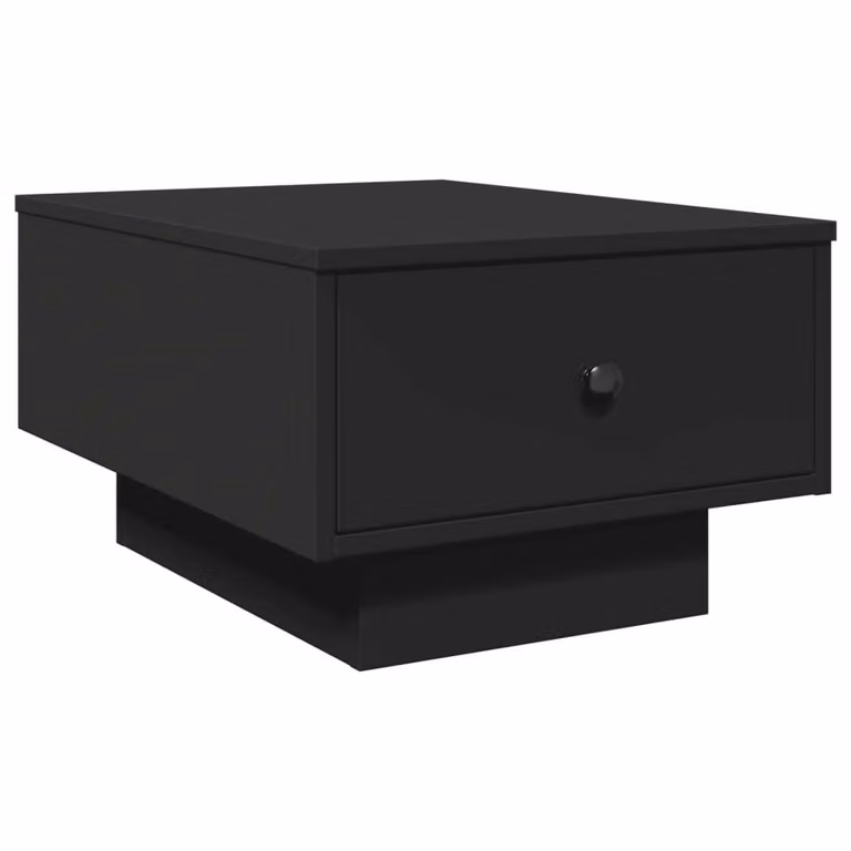 Tavolino da Salotto Nero 60x45x31 cm in Legno Multistrato