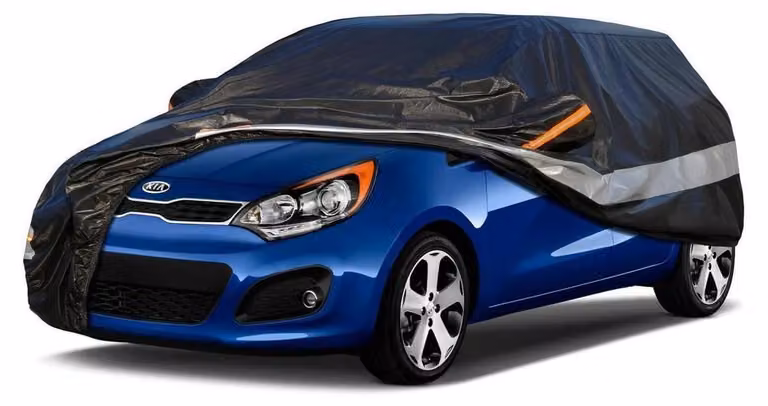 Copertura per auto, 10 strati, impermeabile e traspirante, per Ford Ka/Ka+ (2009-2023), colore nero
