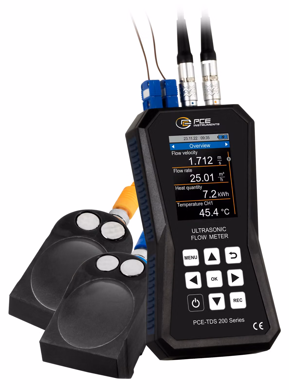 Misuratore di portata a ultrasuoni PCE Instruments modello PCE-TDS 200+ L