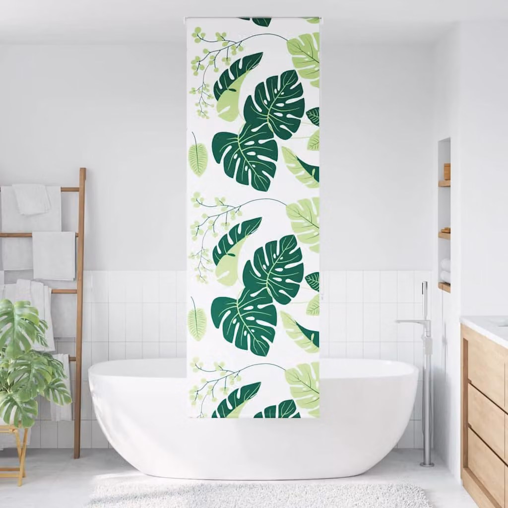 vidaXL Tenda a Rullo Doccia 70x240 cm Larghezza Tessuto 66 cm