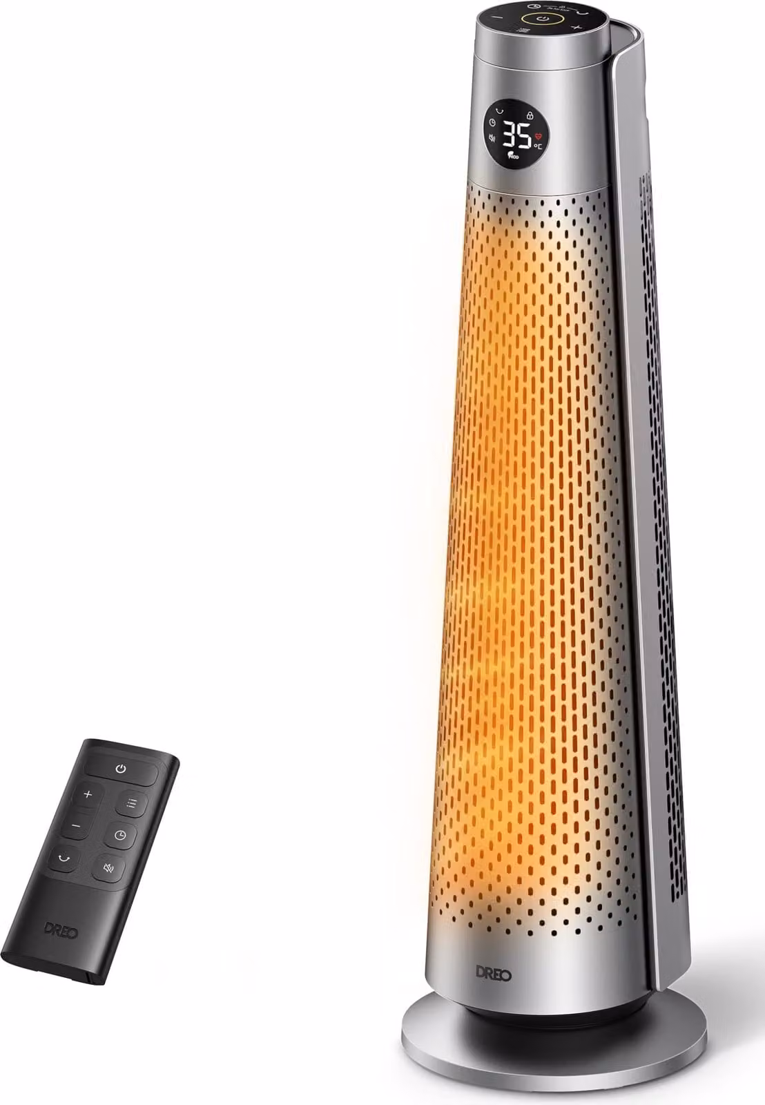 Termoventilatore Dreo 2000 W con telecomando e oscillazione a 120° per un riscaldamento efficiente