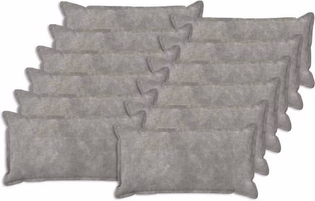 Cuscino HOUTEN 12 pz Grigio Chiaro Fleece in microfibra 934044