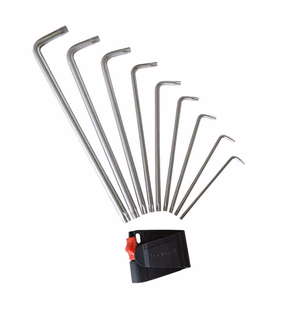 Set 9 chiavi Resistorx lunghe