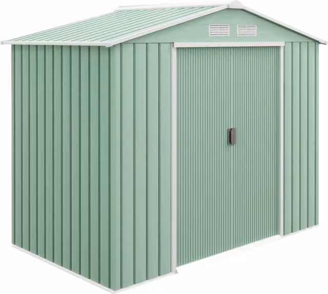 Casetta da Giardino 2,5 m2 ¨C Xylo ¨C Metallo Verde Chiaro con Fondazione