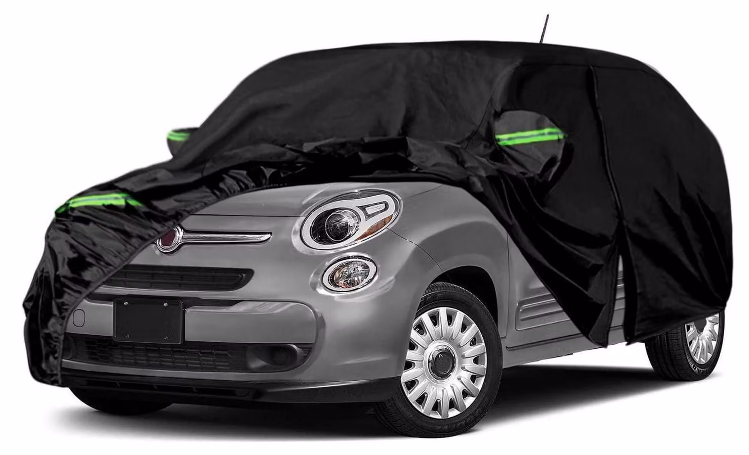 Copertura impermeabile per auto, compatibile con Fiat 500L dal 2012 al 2024, con cerniera