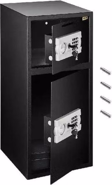 Cassaforte Elettronica VEVOR in Acciaio Inox, Colore Nero