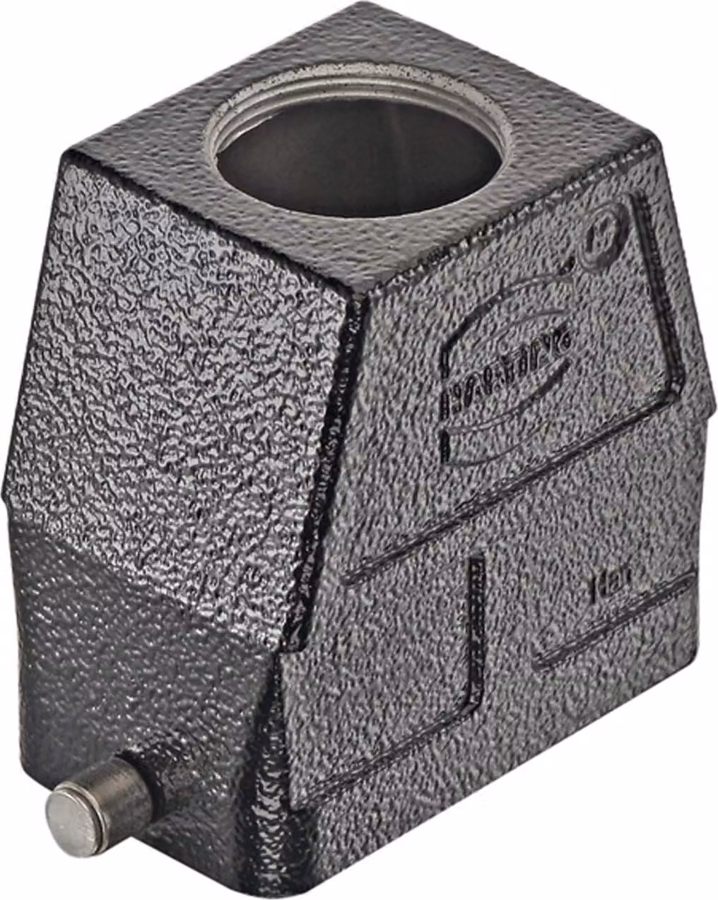 HARTING Han 10B M Custodia con bocchettone alta, 1xM32 uscita cavo diritta, per 1 staffa (nella parte inferiore) - 1 pezzo
