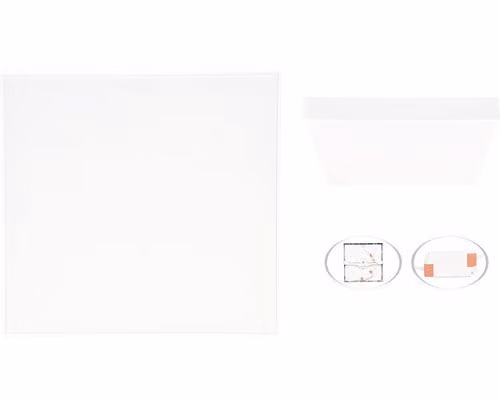 Pannello LED bianco Ecolite con cornice sottile quadrato 170 x 170 mm 24W WFPS03-24W