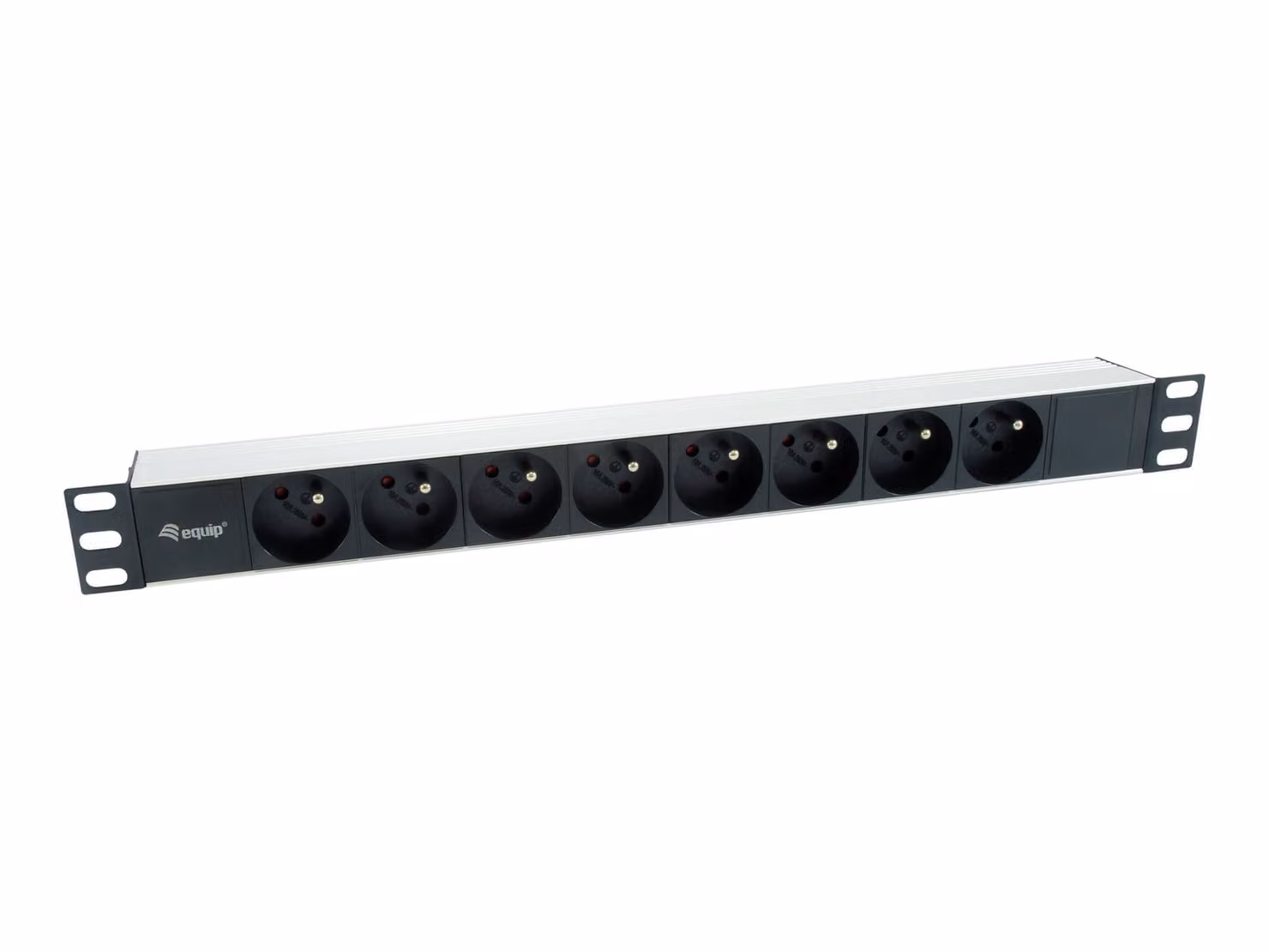 Equip 333313 Equip Steckdosenleiste 19"(1HE)8fach CEE7/7 1,8m Kabl.(Fr)si