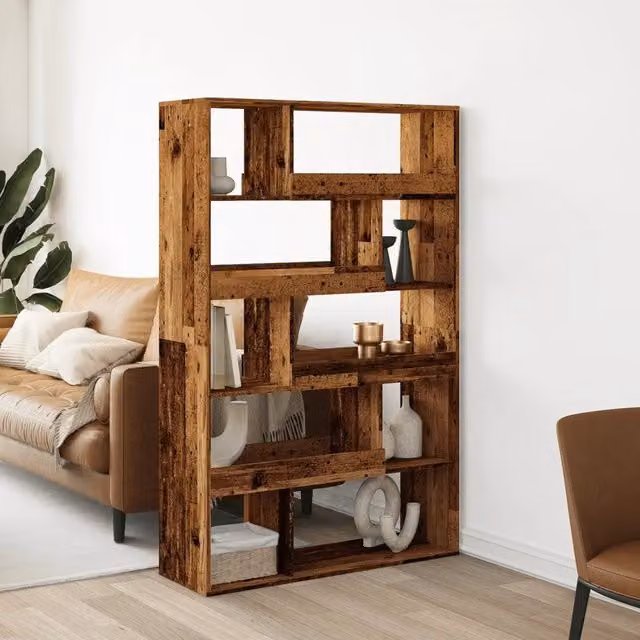 Divisorio per stanza vidaXL in legno antico marrone L: 100 cm, P: 33 cm, H: 156,5 cm
