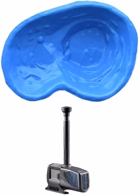 Laghetto da giardino sky blue caldonazzo e pompa syncra pond 0.5