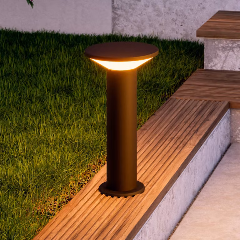 EGLO Lampione da giardino Rigosa, Nero, Metallo, Moderno, Lampada da esterni