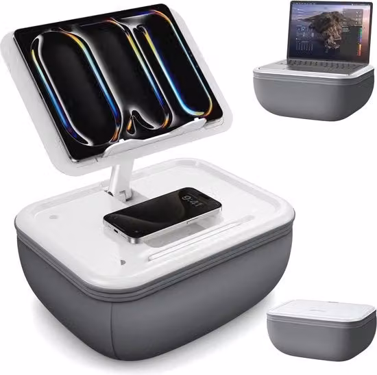 Sostegno per Tablet da 4-15,6 pollici - Supporto Regolabile per Bambini con Poggiatesta per Tablet da 4-15,6 pollici