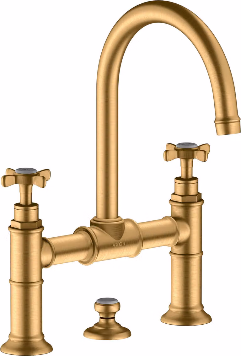 hansgrohe AXOR Montreux mitigeur lavabo 2 poignées 220, vidage escamotable, 16510950, 16510950