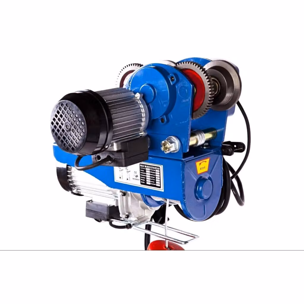 Argano elettrico professionale Helloshop in acciaio blu con motore da 300 kg – 2