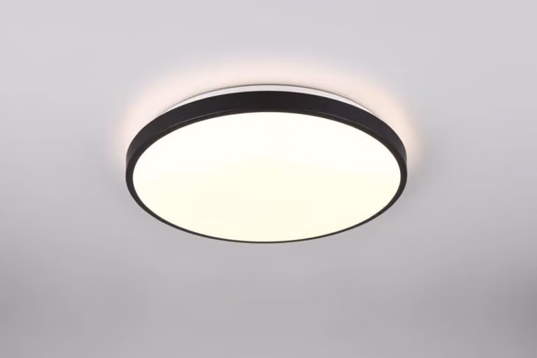 Trio - Plafoniera LOODY - Nero - 38,5 x 38,5 x 7 cm
