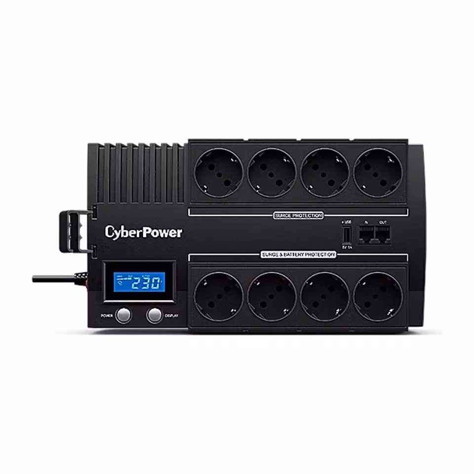 CyberPower BR1200ELCD Alimentatore di emergenza UPS Line-Interactive 1.2 kVA 720 W con 8 prese AC e colore nero – 2