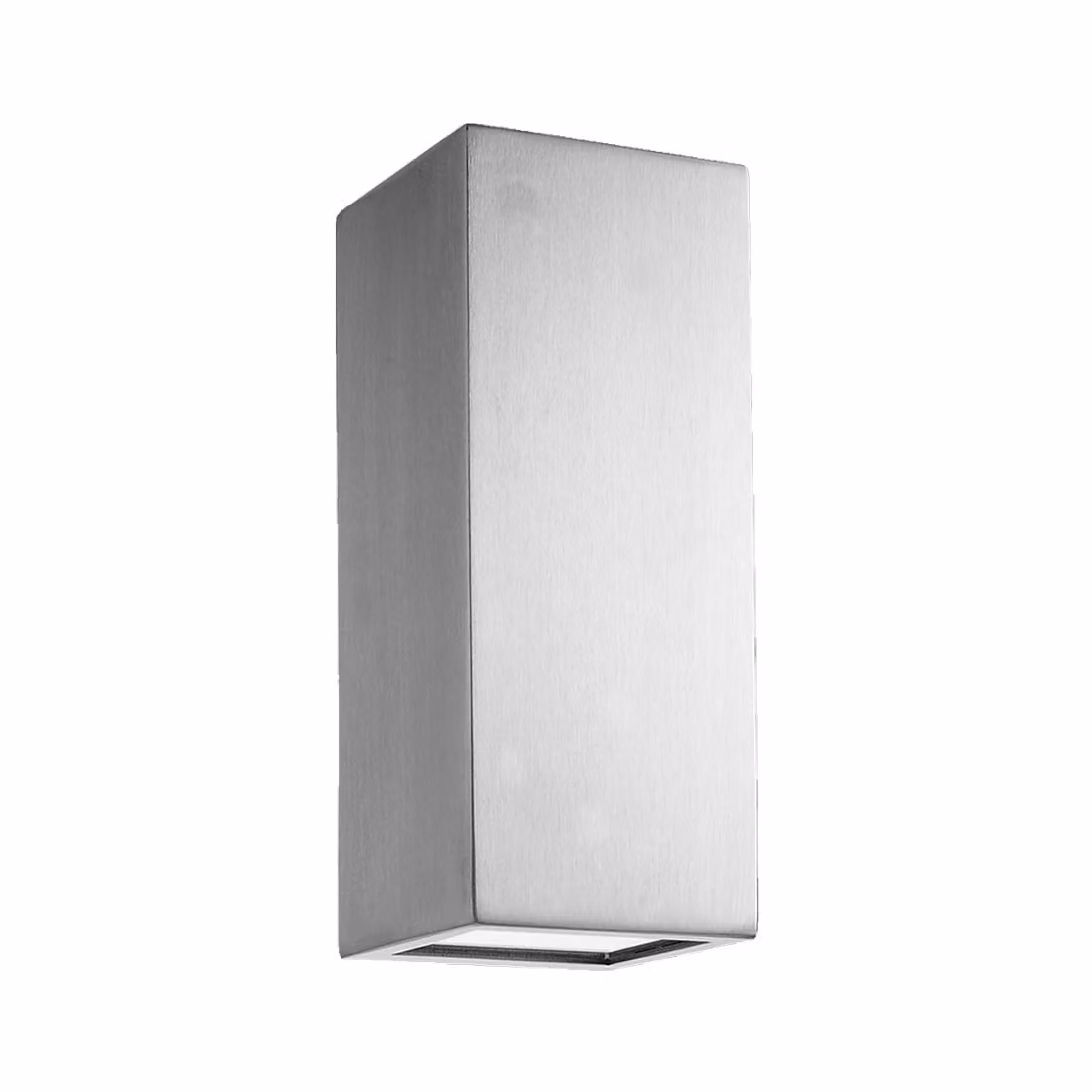 Applique LED BLOCK 2xLED/3W, IP44 acciaio inox/chiaro L: 66, L: 66, H: 160