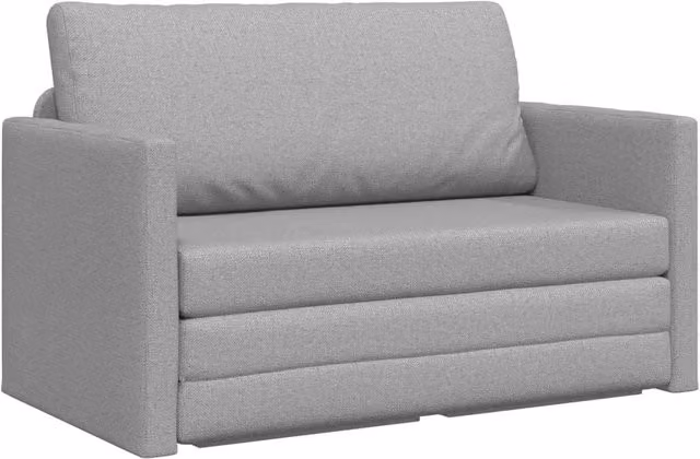 Divano letto | Sof¨¤ letto | Letto singolo Grigio Nuvola 124 x 71 x 78 cm Tessuto