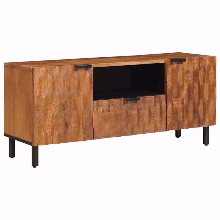 Mobile TV vidaXL con cassetto in legno marrone, L 105 x P 33 x H 46 cm