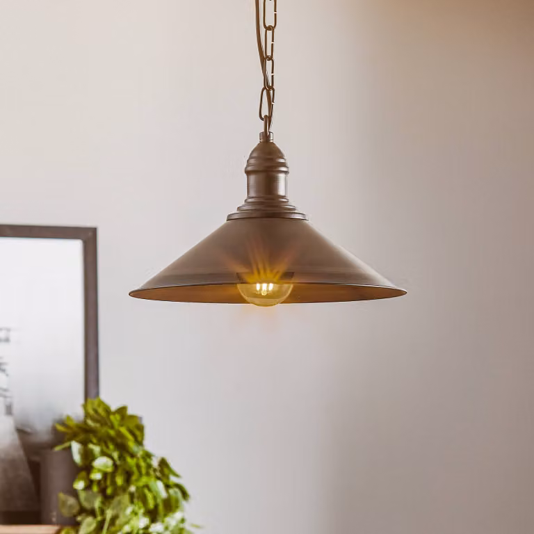 Lampada a sospensione Elmo Argon, dimmerabile, Nero, Soggiorno / Sala da pranzo, Metallo, Campagna / Rustiche, Lampada a sospensione