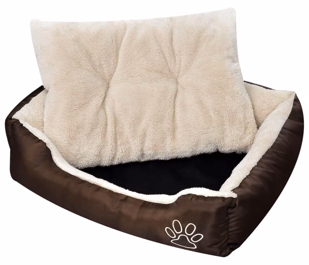 Cuccia per cani, modello S, con cuscino imbottito in tessuto Oxford