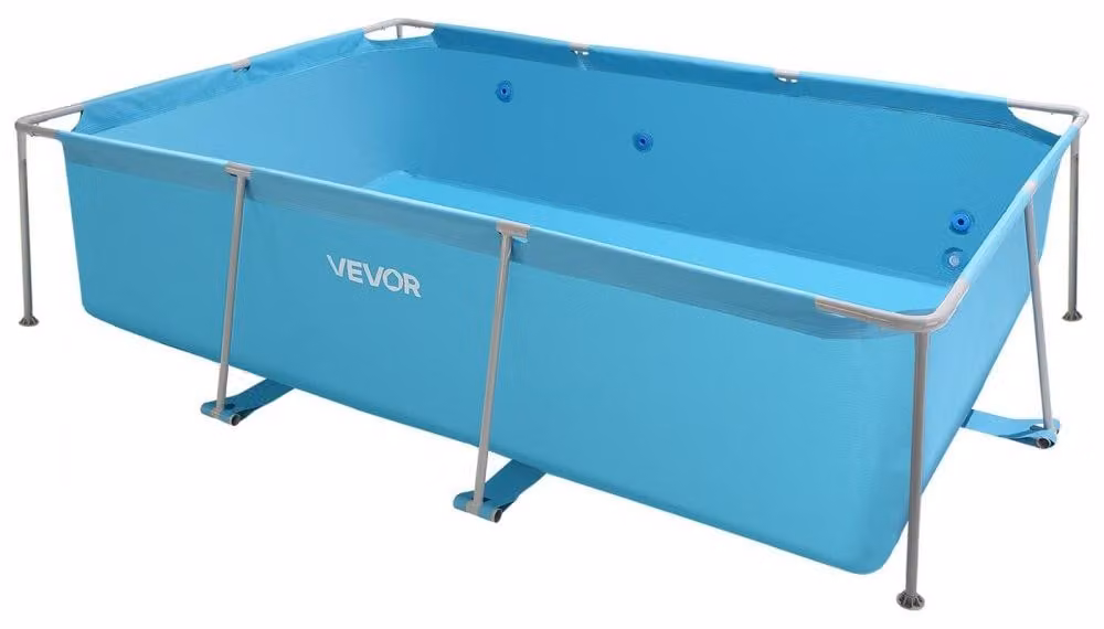 Piscina fuori terra rettangolare - 3000x2000x762 mm - Capacità: 3960 litri - Struttura in PVC e acciaio - Piscina per giardino, adatta per 4-5 persone