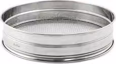 Setaccio rotondo Pinti in acciaio inox color argento con rete da 11x9 mm, Diametro: 35 cm