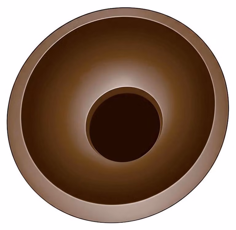 Plafoniera LED rotonda COCO color caffè 12 W, luce calda 1400 lm, metallo, dimensioni: 12x40x40 cm, IP20, Light Prestige