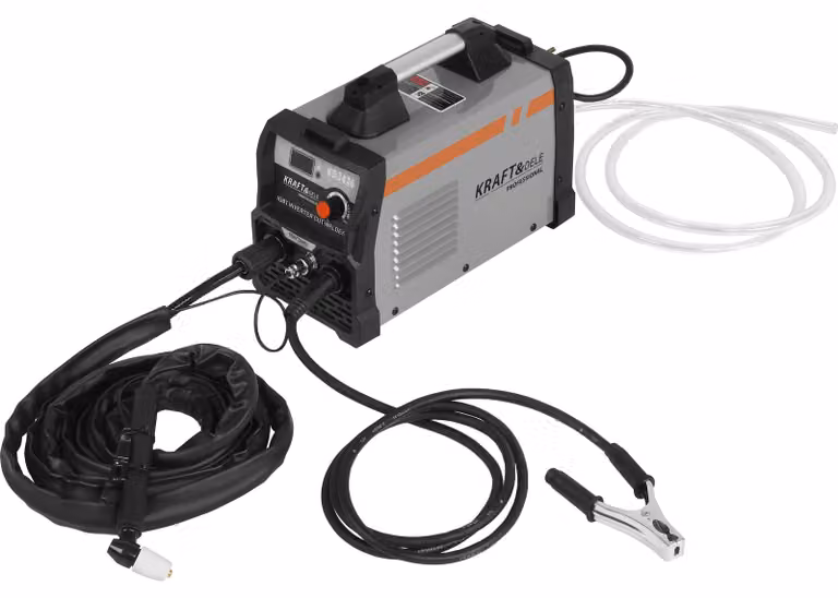KRAFT&DELE | Tagliasaldatura al plasma, 60A, 15mm, accensione a contatto, display LED, tecnologia IGBT, sistema di afflusso del gas, macchina per il taglio al plasma