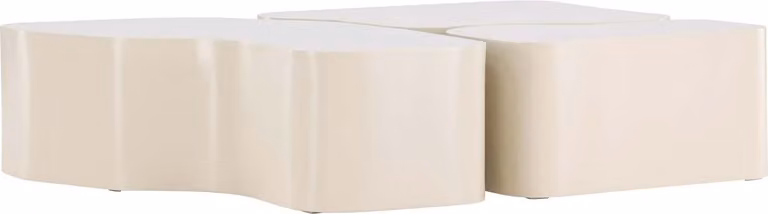 Tavolino FURNLUX Nordland Beige 105cm / Hauptfarbe: Beige / Dimensioni: 105 x 105 x 30 cm