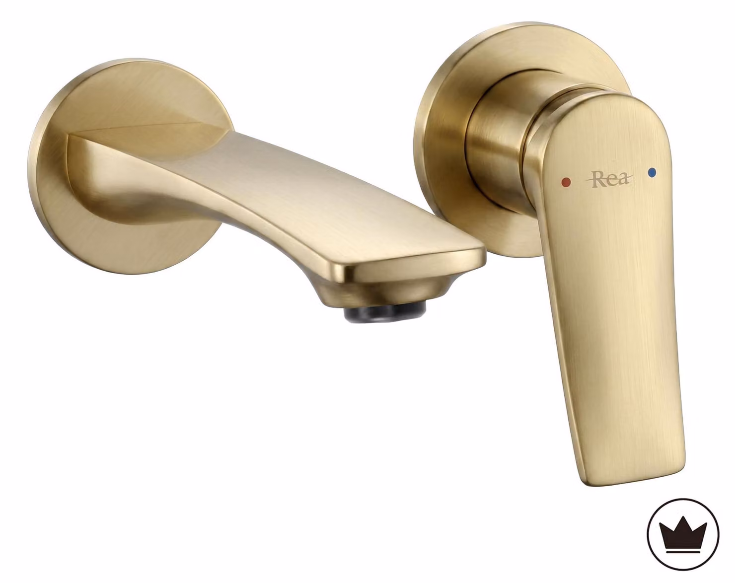 Rea Miscelatore Lavabo Da Incasso Vision Brush Gold + Box
