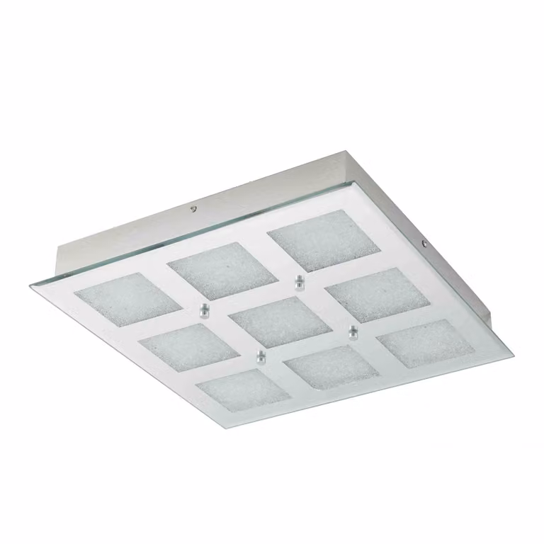Led-Quadrat/9 Spiegel/Kristall Pallante