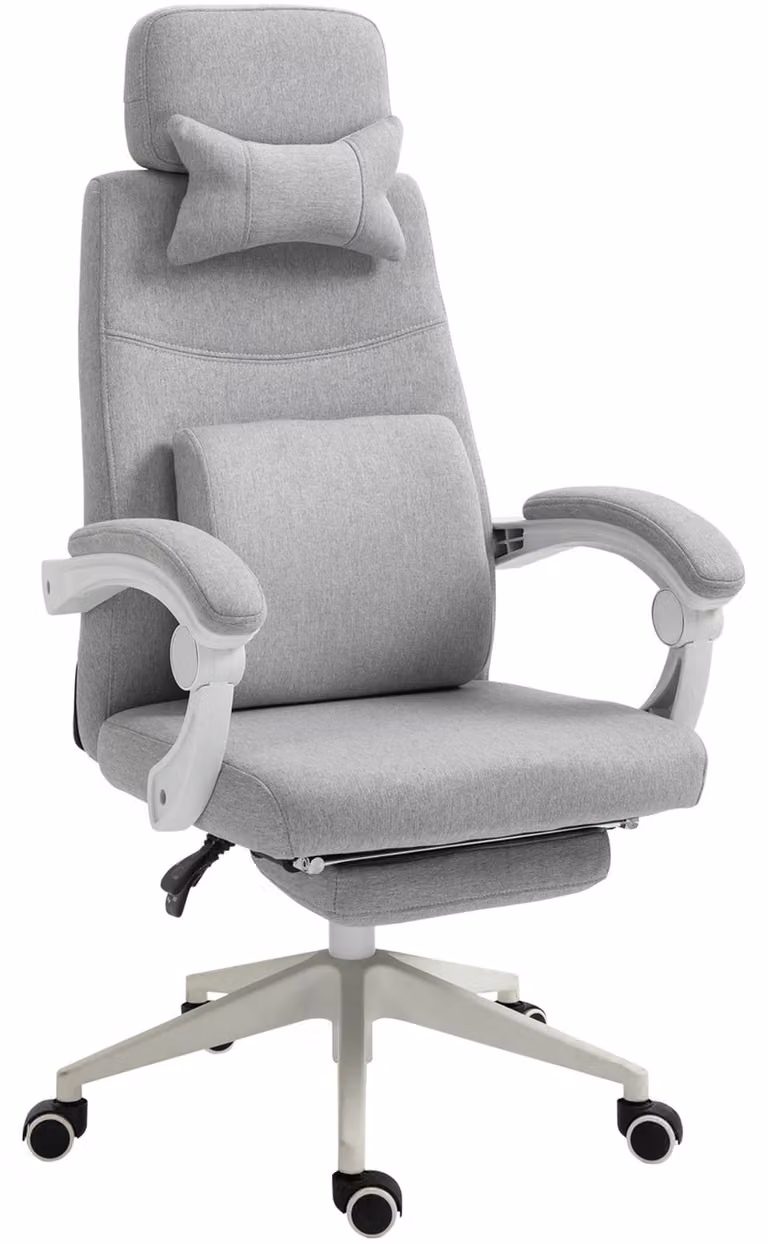 Vinsetto Sedia da ufficio Sedia da gaming Ergonomica Poliestere Schiuma Plastica