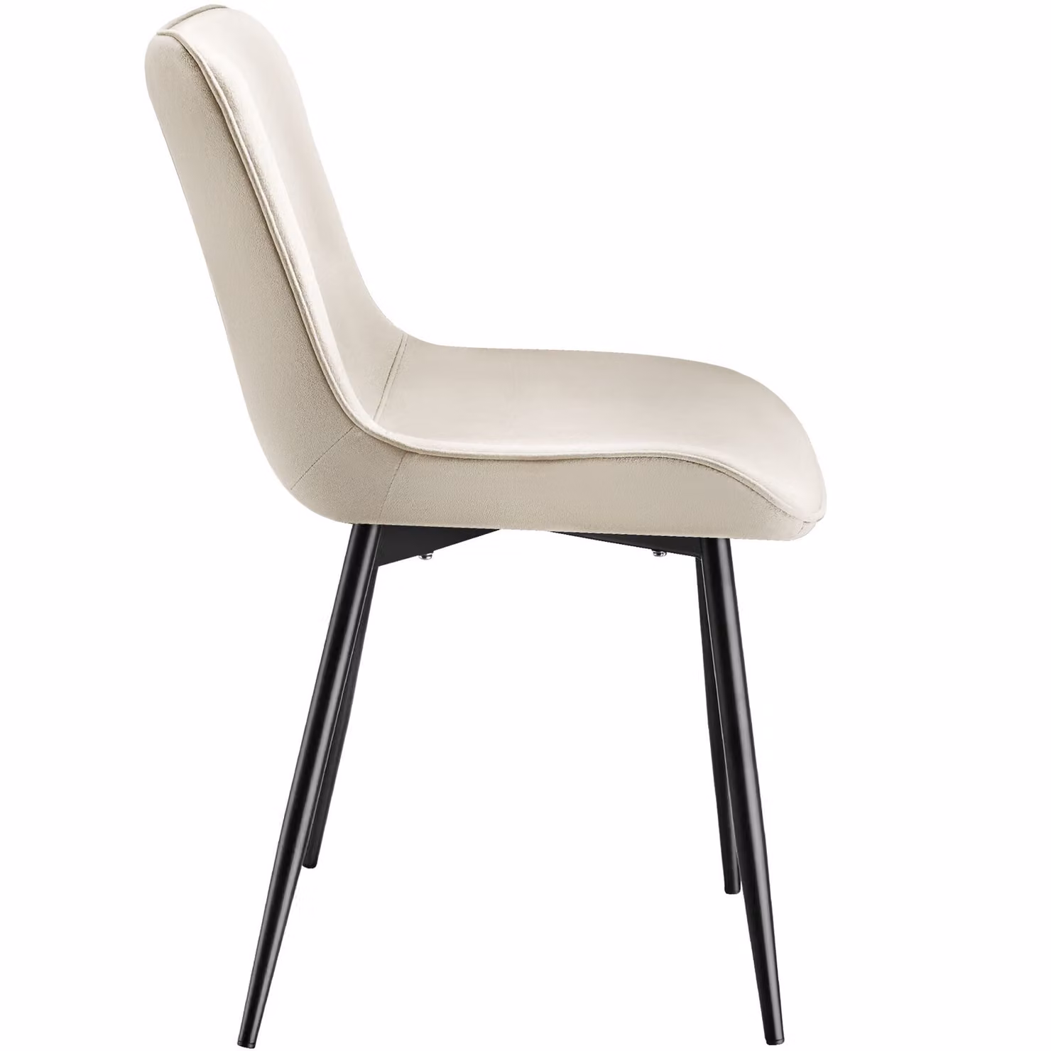 Set di 6 sedie Monroe in velluto beige per soggiorno e cucina TecTake GmbH – 2