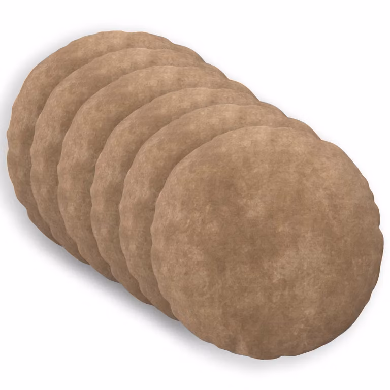 vidaXL Federa 6 pcs HEERLEN Tortora Ø 60 cm Fleece in microfibra