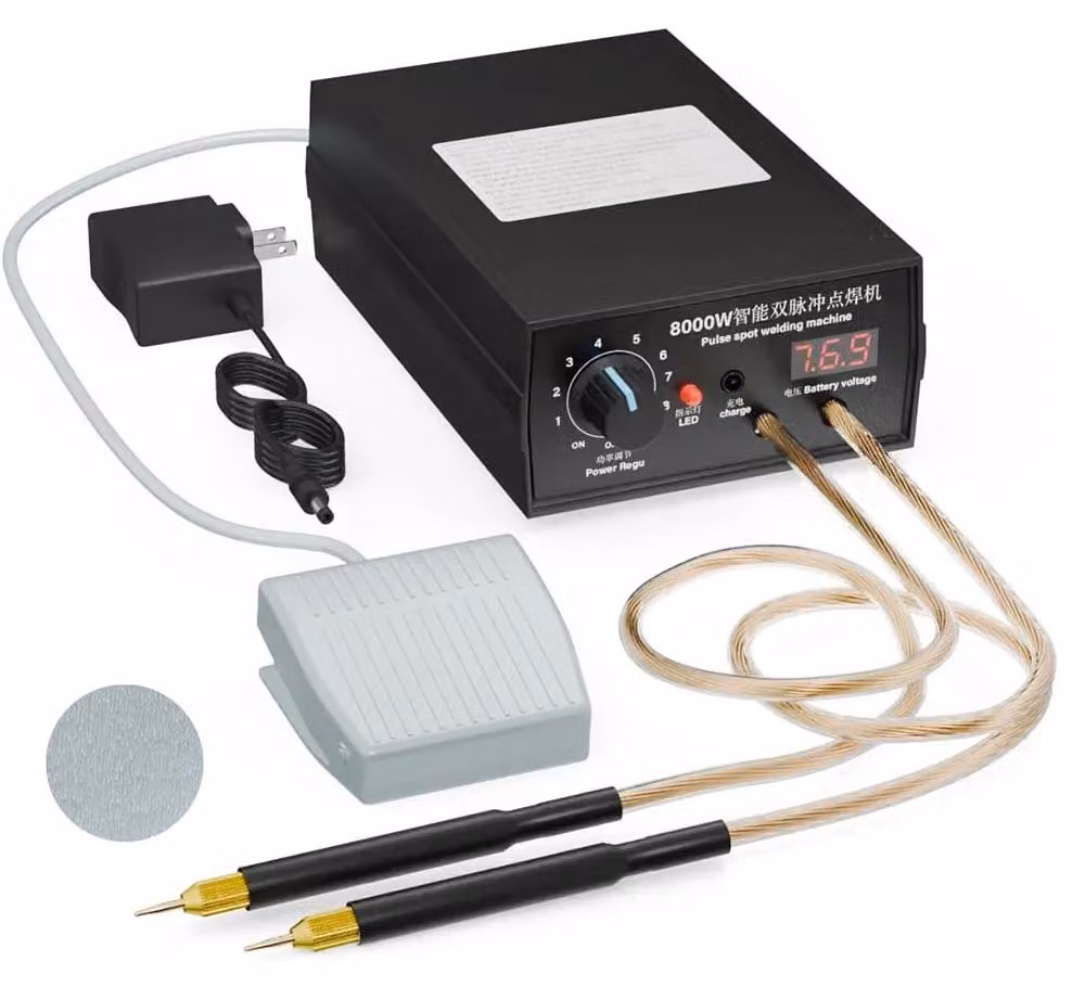 Saldatrice a punti miniaturizzata - 8000 W - Automatica - Portatile - Adatta per batterie 18650 - Per nastri di nichel da 0,15 mm